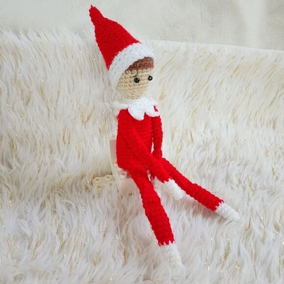 New Handmade Crochet Christmas Elf. - Picture 8 of 10